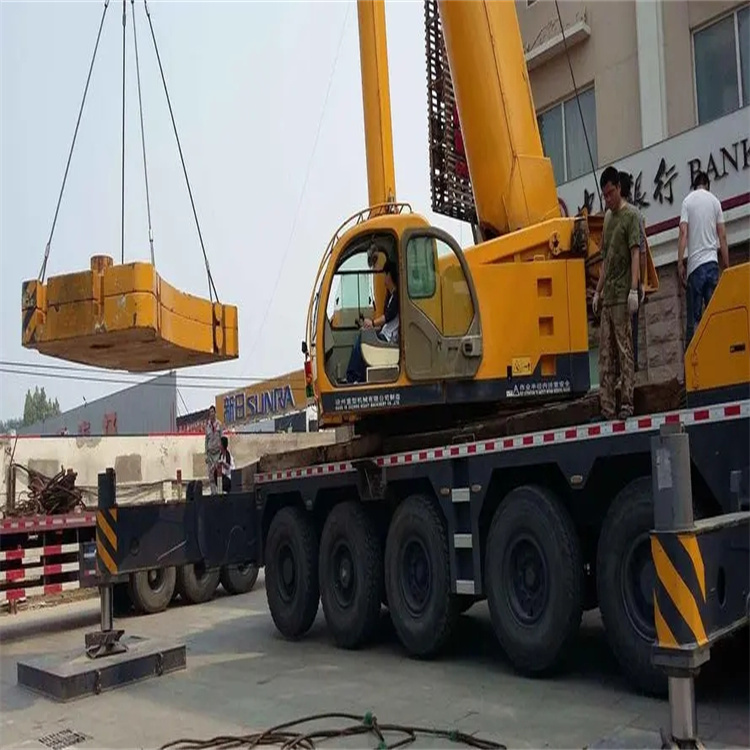 滁州南谯当地吊车出租|机器吊装|75吨|工厂搬迁服务